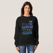 Womens Teacher Of Tiny Mermaids Back To School Pr Trui (Voorkant volledig)