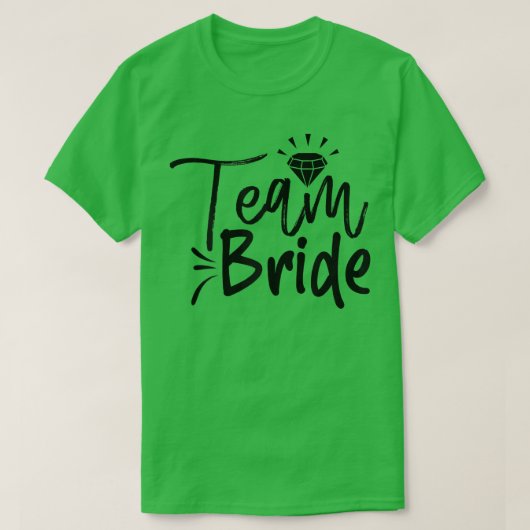 Womens Team Bride Cute Matching For Bachelorette P T-shirt (Design voorkant)