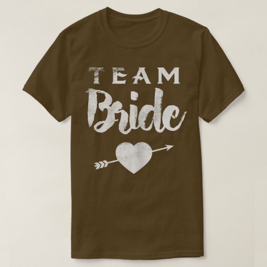 Womens Team Bride Squad T Tee Bachelorette Party T-shirt (Design voorkant)