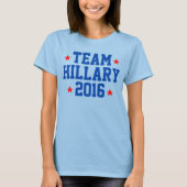 Women's "TEAM HILLARY 2016" Jersey T-shirt (Voorkant)