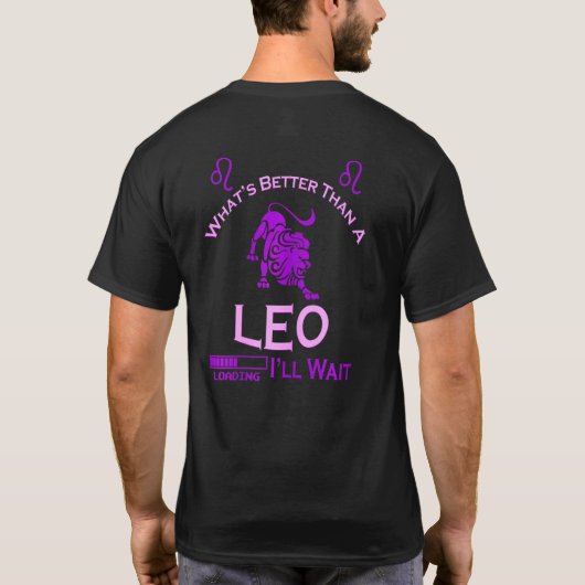 Womens Team Leo Zodiac Leo Girl Leo Queen Astrolog T-shirt (Achterkant)