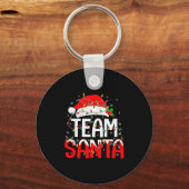 Womens Team Santa Christmas Pajamas Matching Famil Sleutelhanger (Voorkant)