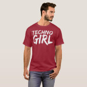 Womens Techno Meisje T-shirt Festival EDM DJ Premi (Voorkant volledig)