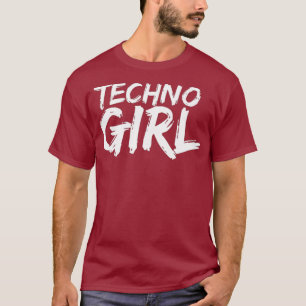 Womens Techno Meisje T-shirt Festival EDM DJ Premi