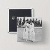 Women's Tennis Champions, 1913 Vierkante Button 5,1 Cm (Voorkant /achterkant)