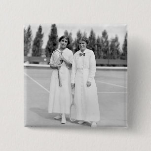 Women's Tennis Champions, 1913 Vierkante Button 5,1 Cm