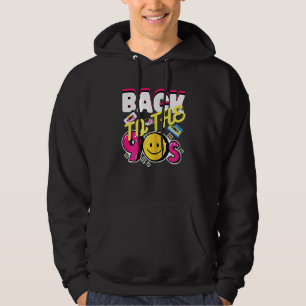 Womens Terug naar de jaren 90 Retro Graphic Desi Hoodie
