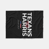 Womens Texans voor Kamala Harris 2024 Texans voor  Fleece Deken (Voorkant (Horizontaal))