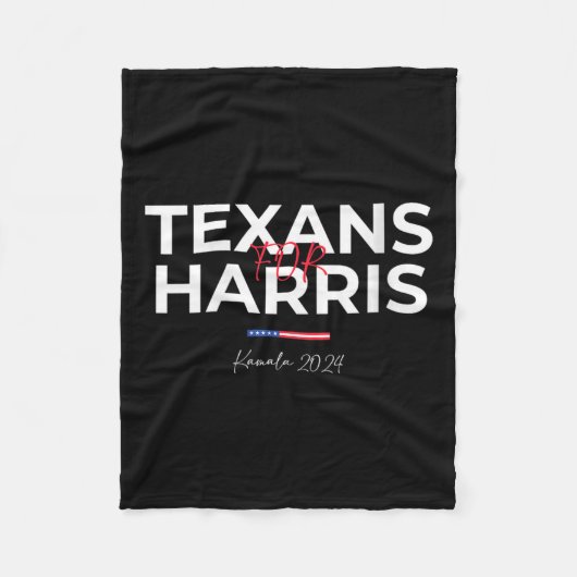 Womens Texans voor Kamala Harris 2024 Texans voor  Fleece Deken (Voorkant)