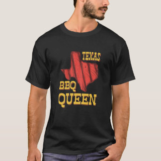 Womens Texas BBQ Queen Barbecue Smoking Meat BBQ G T-shirt