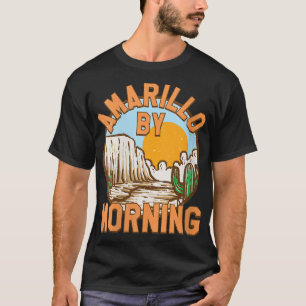 Womens Texas Cactus Amarillo morgenochtend Cowgirl T-shirt