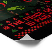 Womens The Price Of Cheer Is Paid In Fear Christma Poster (Hoek)