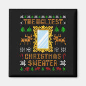 Womens The Ugliest Christmas Sweater With An Image Magneet (Voorkant)