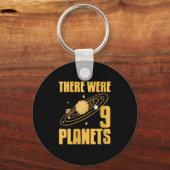Womens There Were 9 Planets Funny Science Space Ne Sleutelhanger (Voorkant)