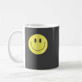Womens Think Happy Be Happy Smile Face Motivationa Koffiemok (Links)
