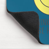 Womens Think Happy Be Happy Smile Face Motivationa Muismat (Hoek)