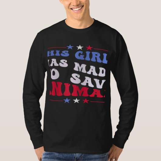 Womens This Girl Was Made To Save Animals veterina T-shirt (Voorkant)