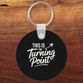 Womens This Is The Turning Int New Chapter Motivat Sleutelhanger (Voorkant)