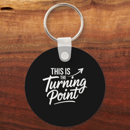Womens This Is The Turning Int New Chapter Motivat Sleutelhanger (Voorkant)
