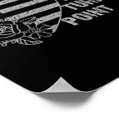 Womens This Is The Turning Int Tee Usa Flag For Me Poster (Hoek)