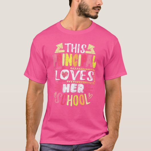 Womens This Principal Loves Her School Headmaster T-shirt (Voorkant)