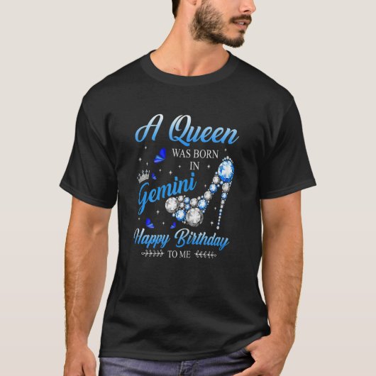 Womens This Queen was Born In January Happy Brithd T-shirt (Voorkant)