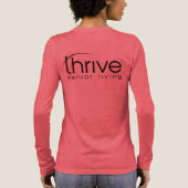 Women's Thrive T-shirt met lange mouwen (Achterkant)