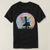 Womens Tie Dye Butterfly Magical Fairy on Forest M T-shirt (Design voorkant)