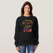 Womens Tie Dye Mama Mama Bruh Moederdag W Trui (Voorkant volledig)