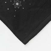 Womens Tiger Santa Sleigh Flying Funny Magical Chr Fleece Deken (Hoek)