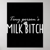 Womens Tiny Person's Milk New Mom Ery Funny Breast Poster (Voorkant)