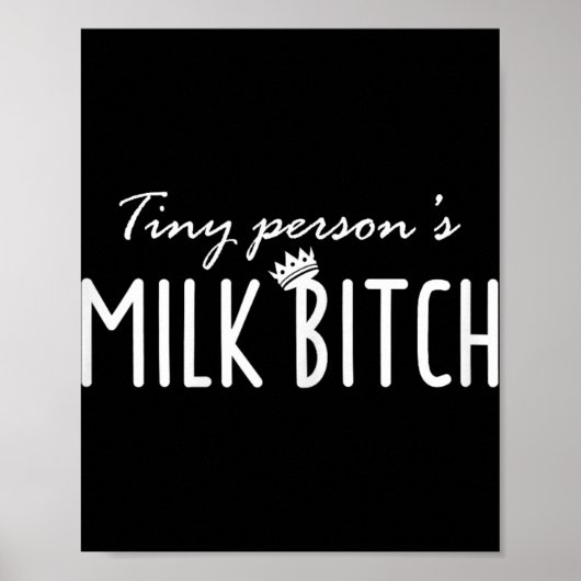 Womens Tiny Person's Milk New Mom Ery Funny Breast Poster (Voorkant)