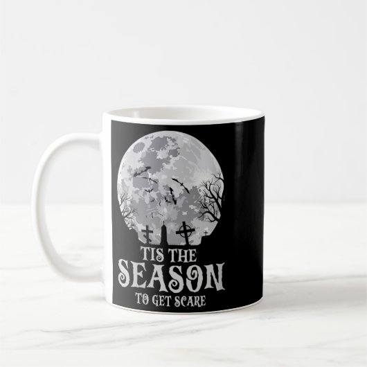 Womens Tis The Season Y Haunted Moon Creepy Hallow Koffiemok (Links)