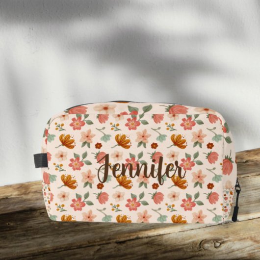 Women's toiletry bag with personalized name toilettasje