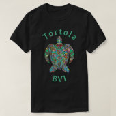Womens Tortola Britse Maagdeneilanden Tribal Turtl T-shirt (Design voorkant)
