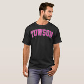 Womens Towson Maryland MD  Sport Design Pi T-shirt (Voorkant volledig)