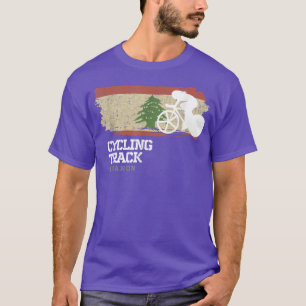 Womens Track Cycling Libanon Road Bike Speed Cycli T-shirt