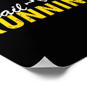 Womens Trail Running Mountain Path Outdoor Fitness Poster (Hoek)