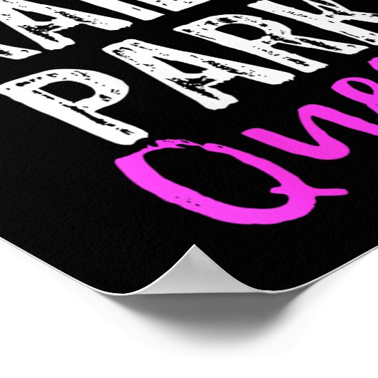 Womens Trailer Park Queen Funny Redneck Camping Gi Poster (Hoek)