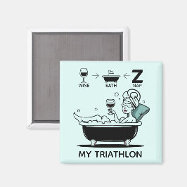 Womens Triathlon Magneet