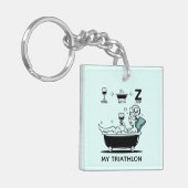 Womens Triathlon Sleutelhanger (Voorkant Links)