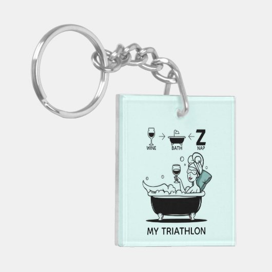 Womens Triathlon Sleutelhanger (Voorkant Links)