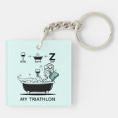Womens Triathlon Sleutelhanger (Achterkant)