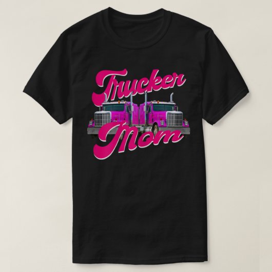 Womens Trucker Mam-vrachtwagen T-shirt (Design voorkant)