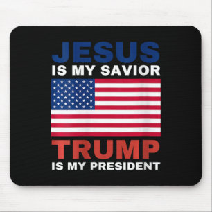 Womens Trump 2020 Gifts Jesus Is My Savior Trump I Muismat