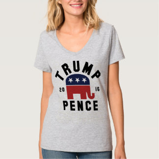Womens Trump Pence V-Neck Shirt