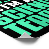 Womens Trust Me I’m Science Teacher With Stem Supe Poster (Hoek)