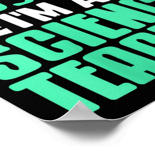 Womens Trust Me I’m Science Teacher With Stem Supe Poster (Hoek)