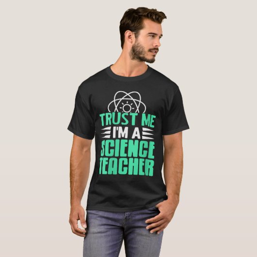 Womens Trust Me I’m Science Teacher With Stem Supe T-shirt (Voorkant volledig)