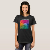 Womens Tshirts Elegant Sjabloon Jouw tekst Foto (Voorkant volledig)